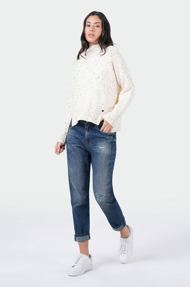 MAJA 04280 | Maja Pullover | White Asparagus Melange